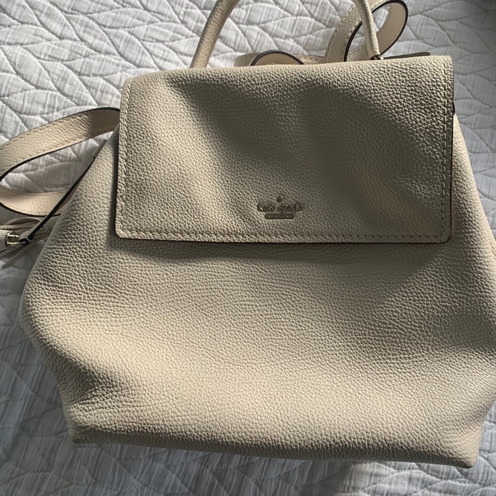 Gorgeous cream Kate Spade leather backpack